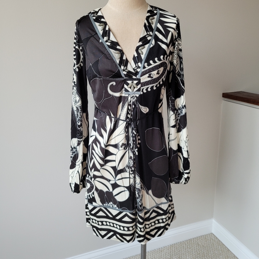 Hale Bob Silk Dress Medium